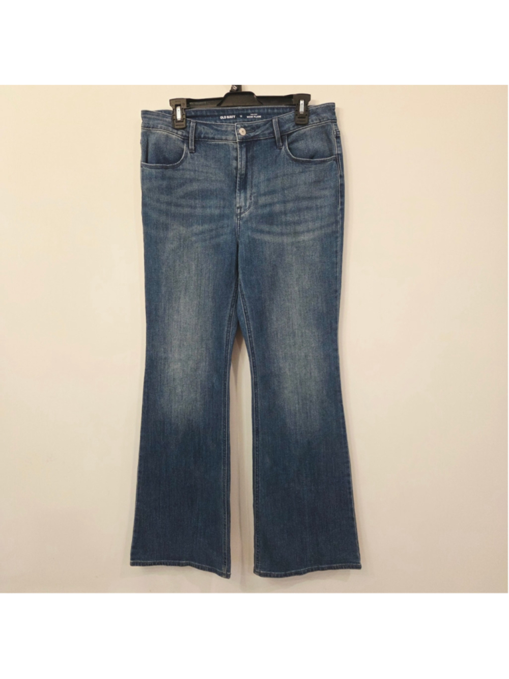 Women's Old Navy High-Rise Wow Flare Jeans Blue Size 12